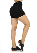19895 Black Short by Maripily Rivera (Curvy) - Pompis Stores