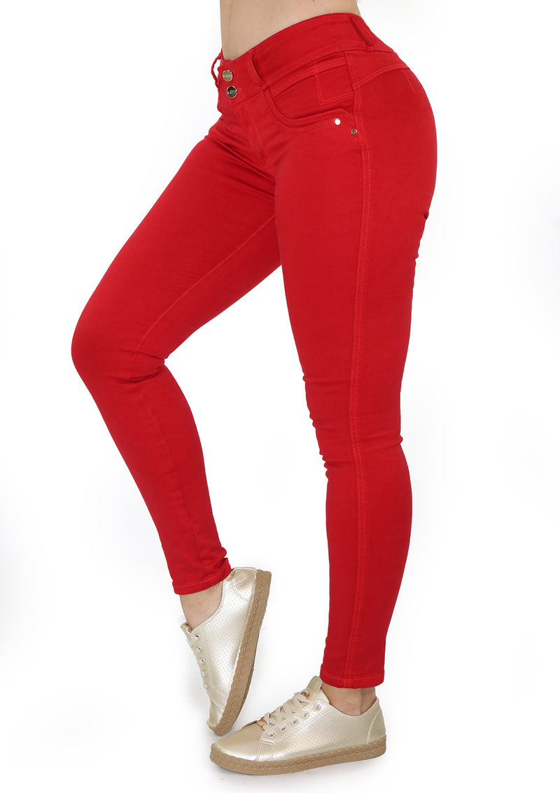 19915 Red Skinny Jean by Maripily Rivera