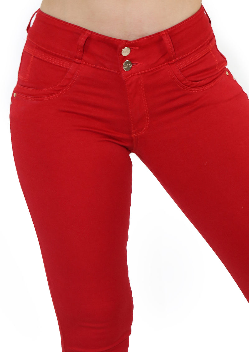19915 Red Skinny Jean by Maripily Rivera