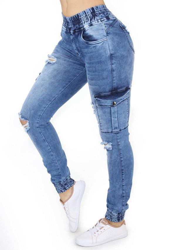 19969 Jogger/Cargo Jean by Maripily Rivera - Pompis Stores