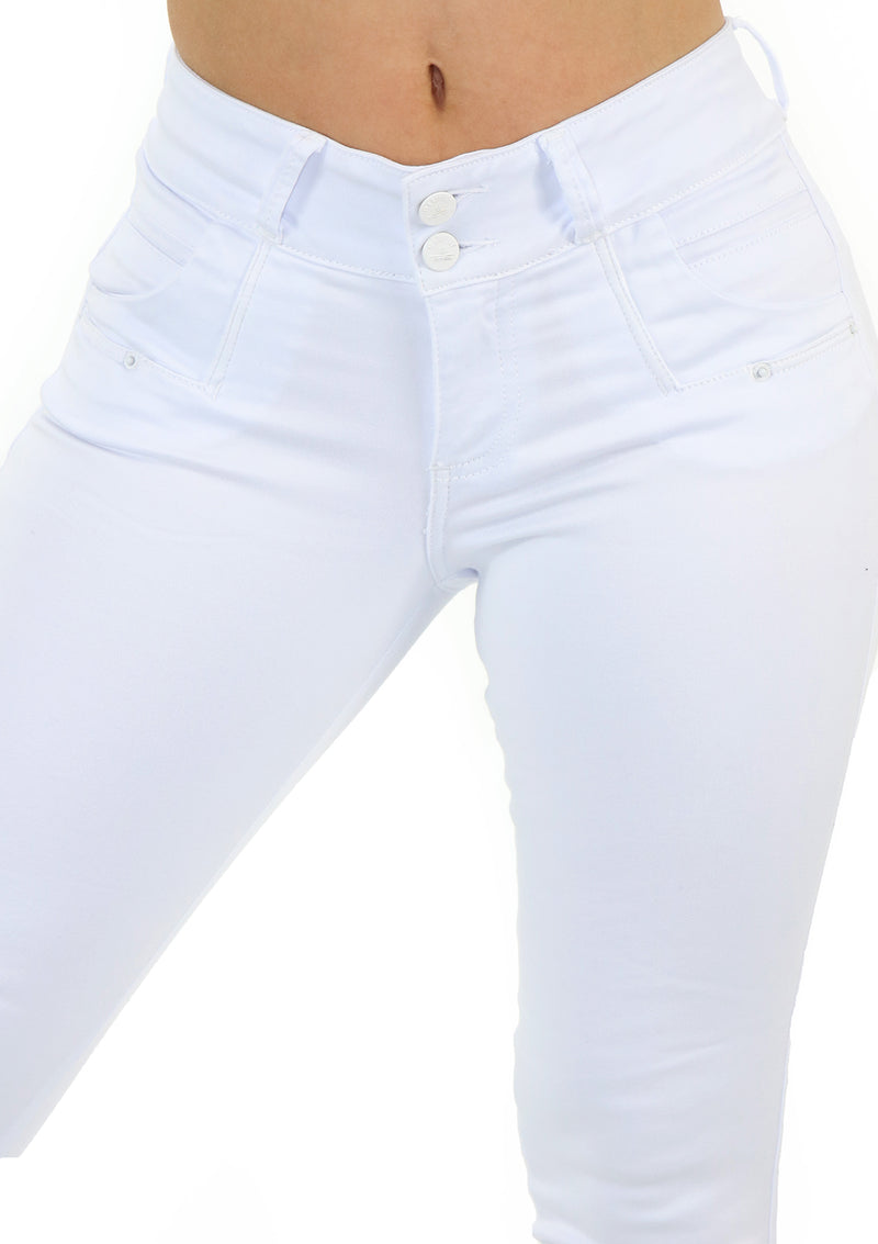 20109 White Skinny Jean by Maripily Rivera