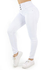 20133 White Skinny Jean by Maripily Rivera