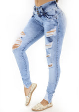 20305 Destroyed Skinny Jean (Long) by Maripily Rivera