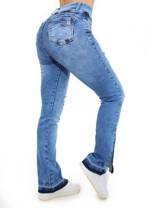 20496 Destroyed Boot Cut Jean by Maripily Rivera