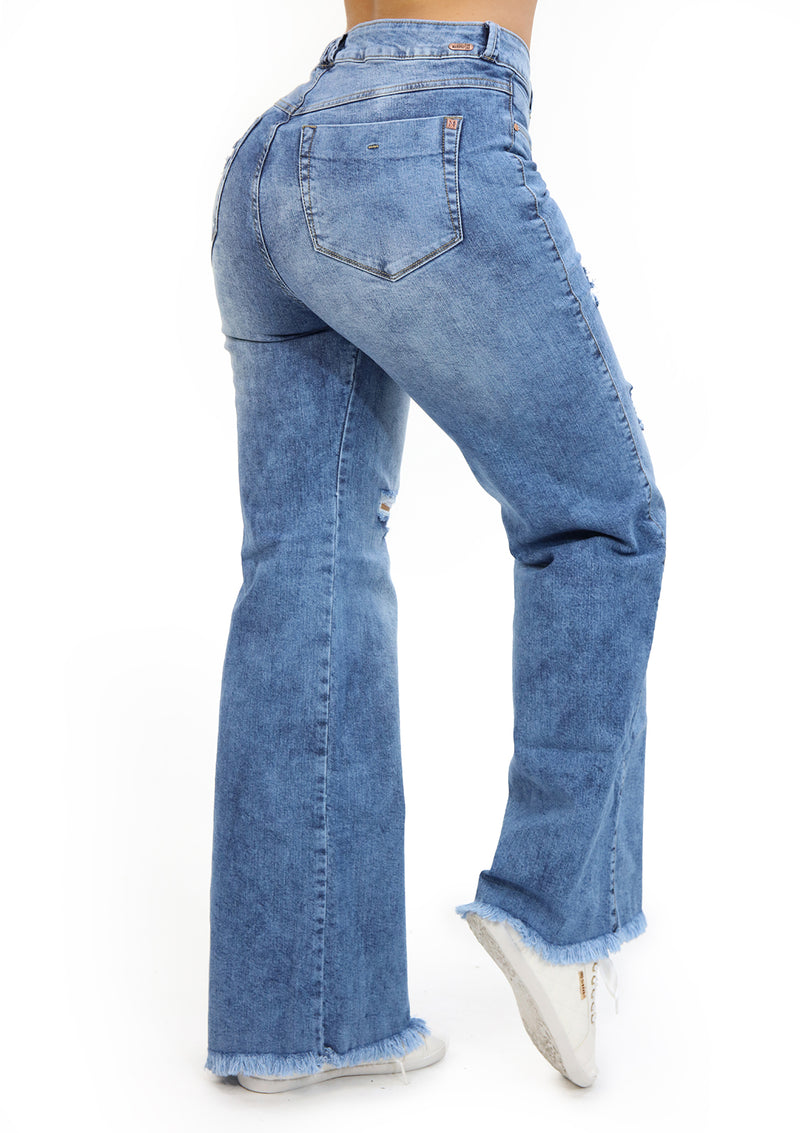 20578 Ripped Bell Bottom Jean by Maripily Rivera