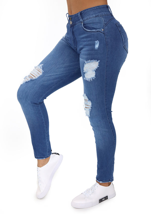 20756 Ripped Skinny Jean (Tobillero) by Maripily Rivera