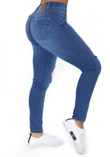 20756 Ripped Skinny Jean (Tobillero) by Maripily Rivera