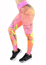 7123 Activewear Print Legging for woman by Maripily Rivera - Pompis Stores