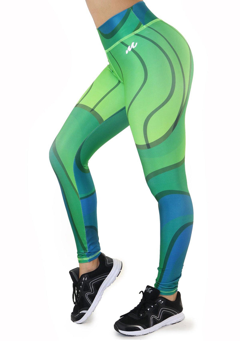 7132 Activewear Print Legging for woman by Maripily Rivera - Pompis Stores