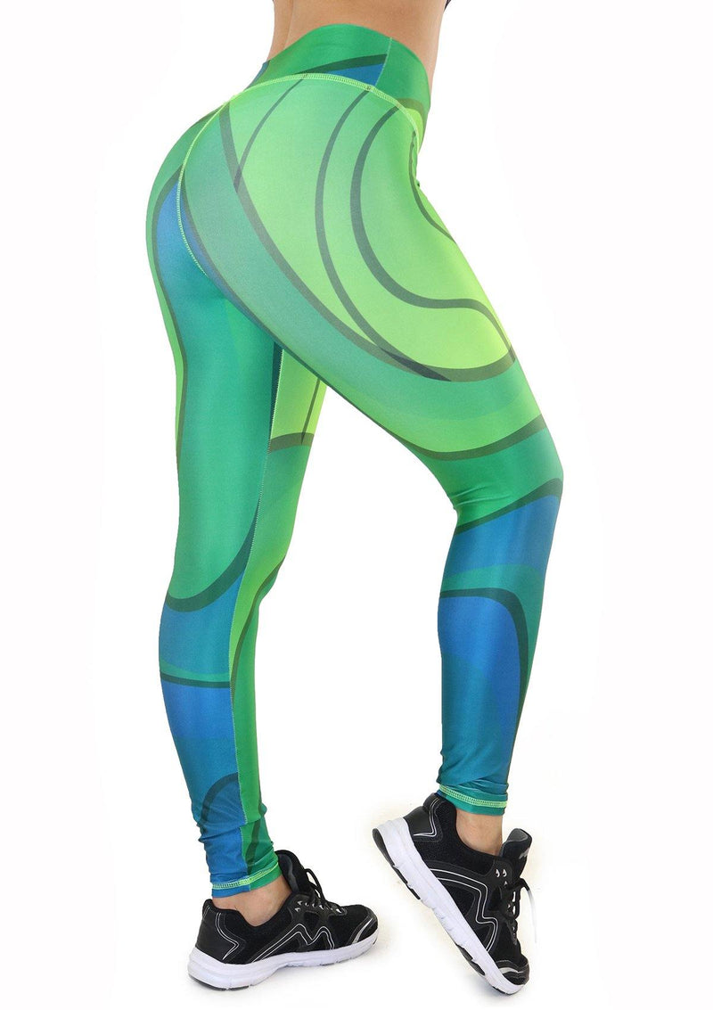 7132 Activewear Print Legging for woman by Maripily Rivera - Pompis Stores