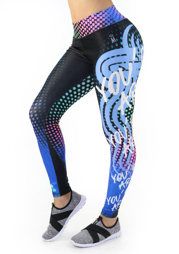 4002 Activewear Print Legging by Maripily Rivera