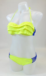 LAST ONE 6304 Neon Ruffle Bikini by Maripily Swimwear