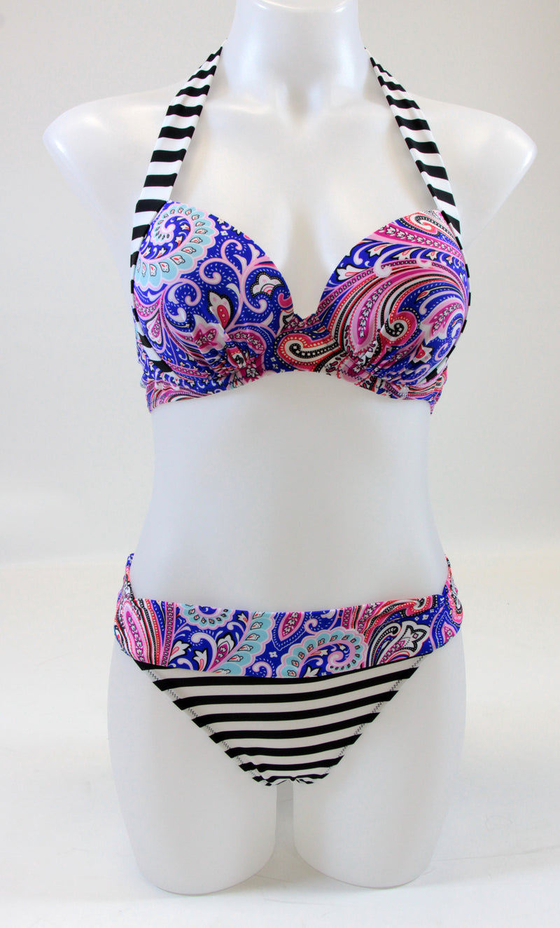 6309 Push-Up Paisley Bikini by Maripily Swimwear