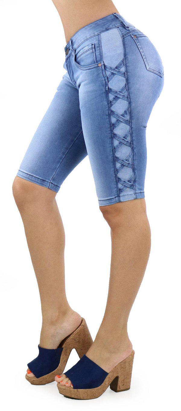 1112 Scarcha Women Denim Capri