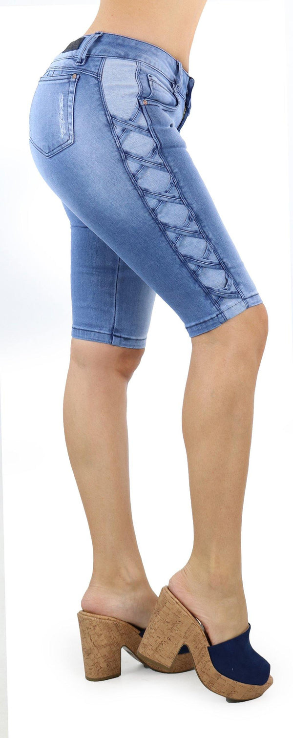 1112 Scarcha Women Denim Capri