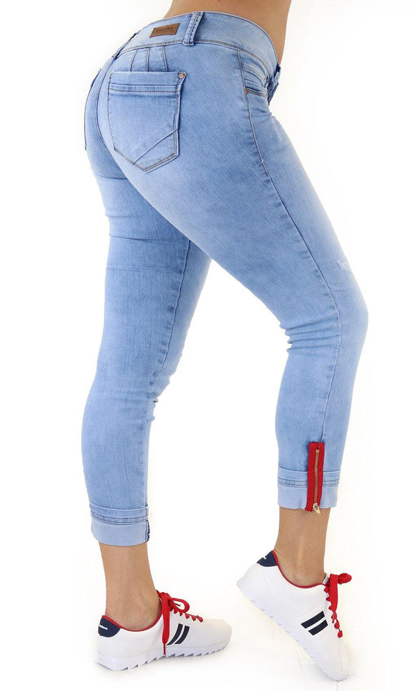 1114 Scarcha Women Denim Capri