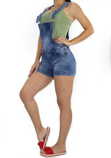 1372 Denim Short Overall  by Scarcha - Pompis Stores