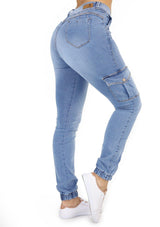 1506 Cargo/Jogger  Scarcha Women Skinny Jean - Pompis Stores