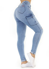 1514 Cargo Scarcha Women Skinny Jean (Curvy Medio) - Pompis Stores