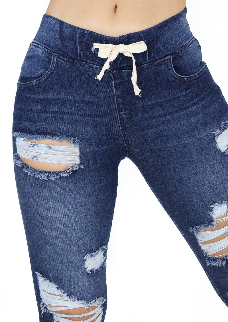 1585 Destroyed Scarcha Women Jeans Jogger - Pompis Stores