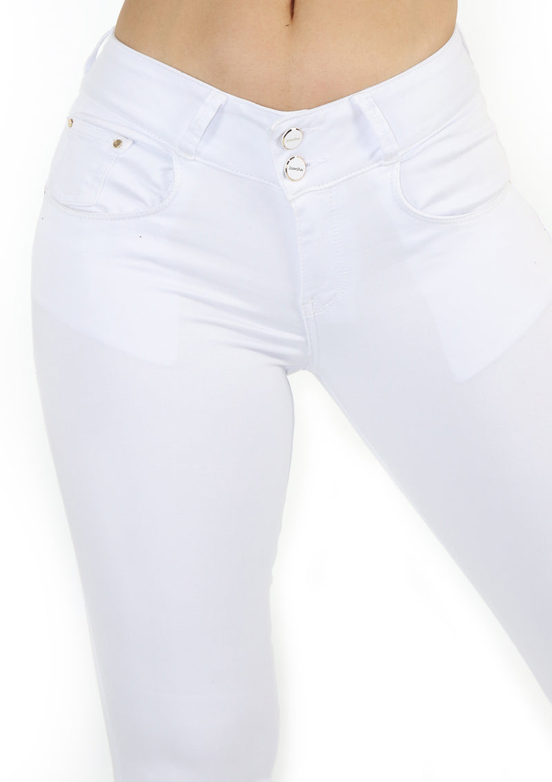 1601 White Scarcha Women Skinny Jean