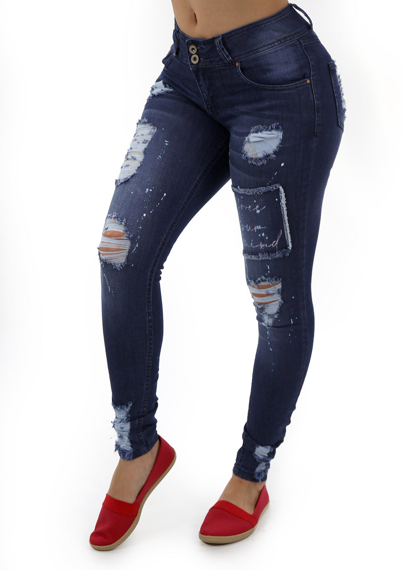 1669 Destroyed Skinny Jean Woman by Scarcha