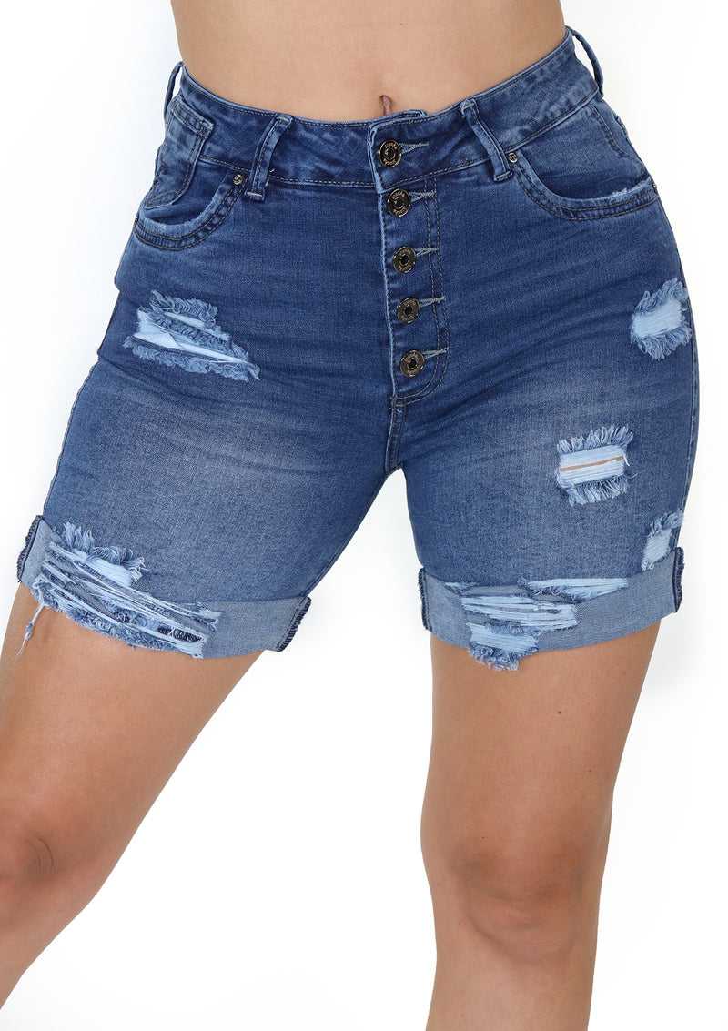 1726 Destroyed Short Jean by Scarcha