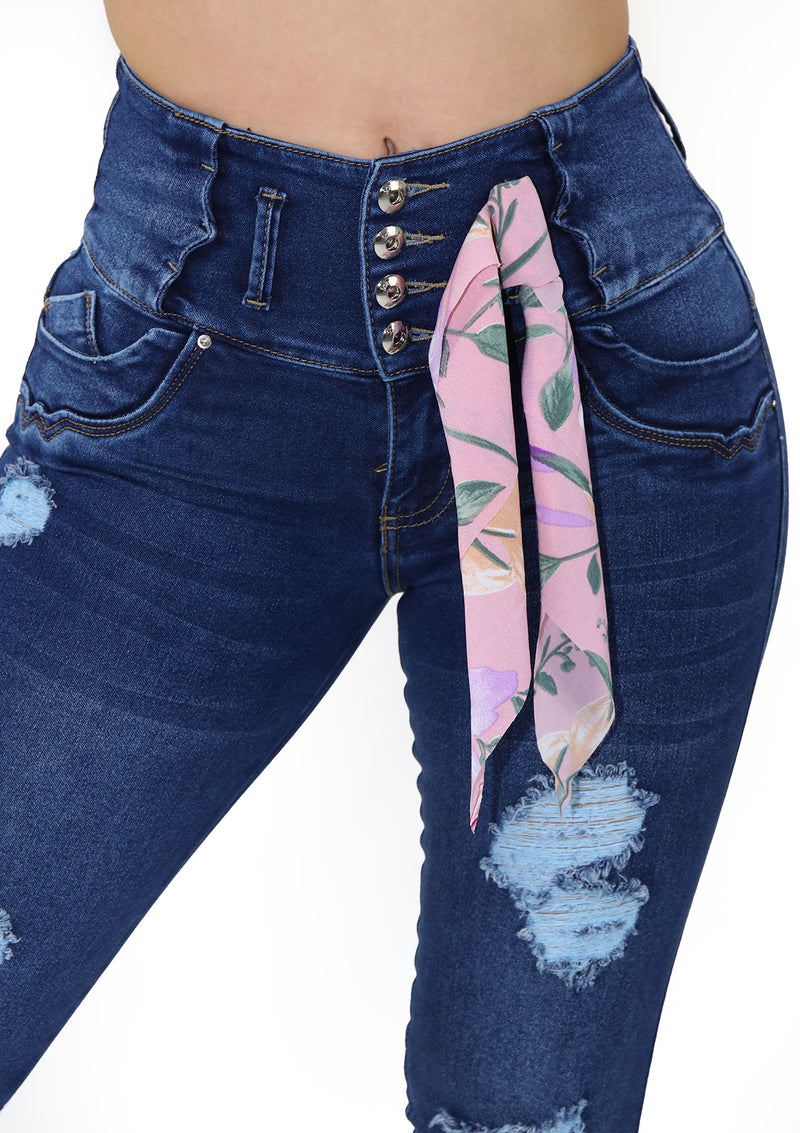 1974 Ripped Skinny Jean Woman (Tobillero) by Scarcha