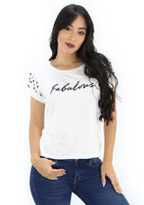 SC5172 WHITE Blusa de Mujer by Scarcha - Pompis Stores