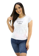 SC5233 Tie Dye Positive Vibes Blusa de Mujer by Scarcha - Pompis Stores