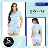 SC5237 Tie Dye Set Multiuso de Mujer by Scarcha - Pompis Stores
