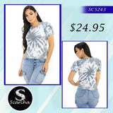 SC5243 Tie Dye Blusa de Mujer by Scarcha - Pompis Stores