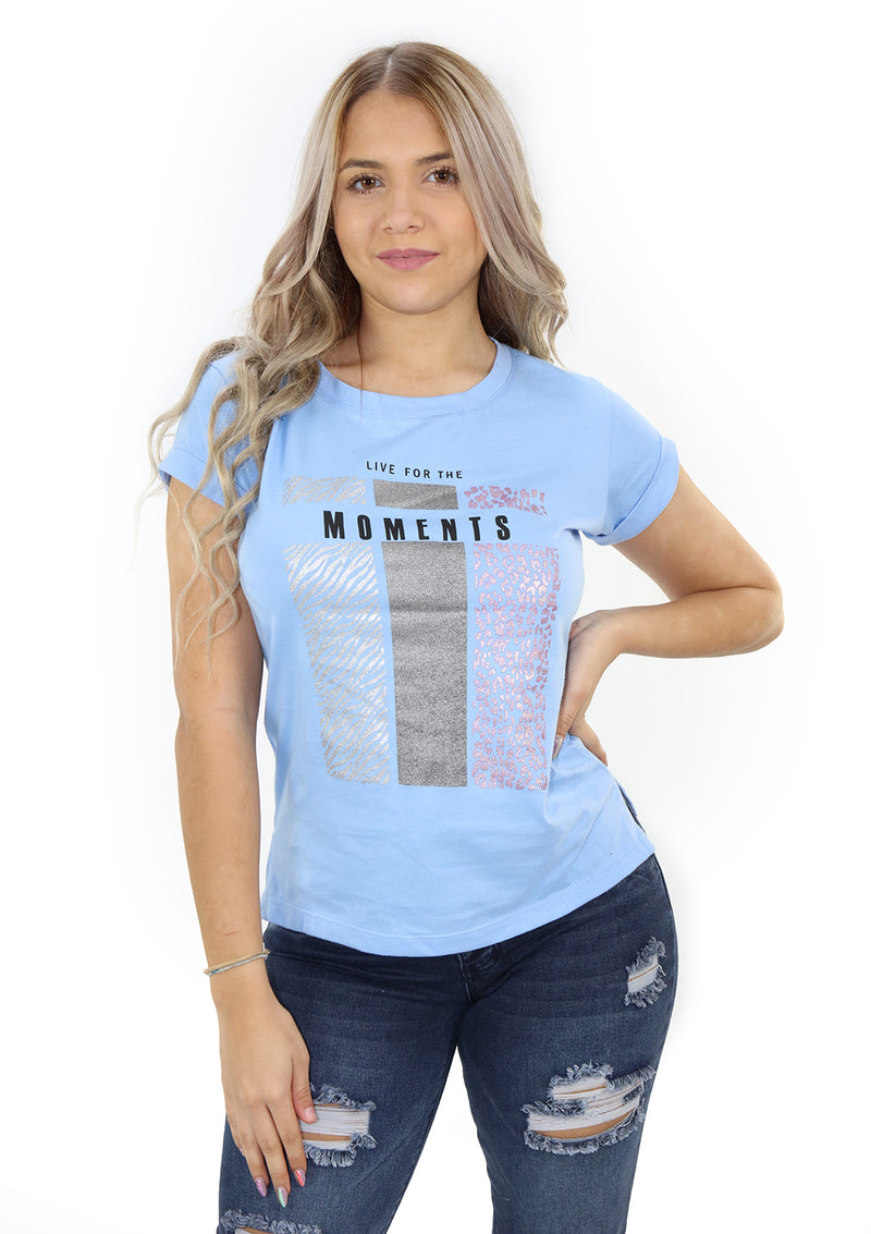 SC5342 LIVE FOR THE MOMENTS Blusa de Mujer by Scarcha