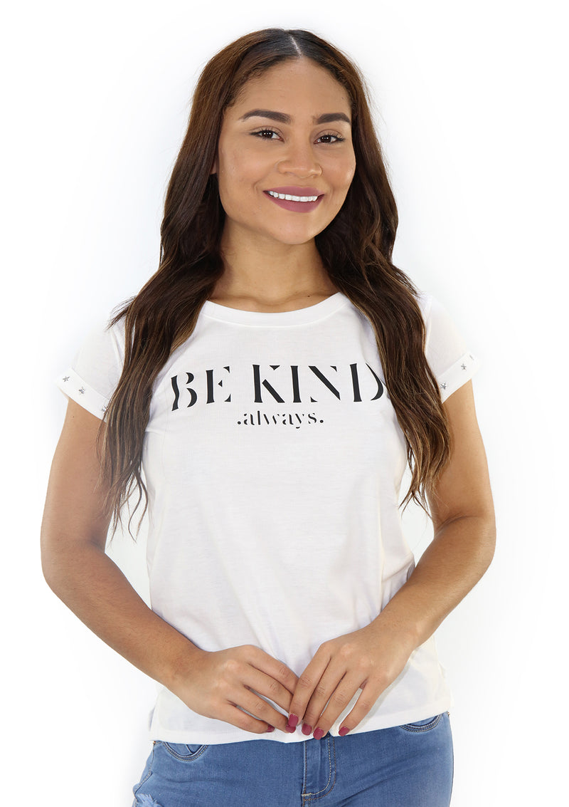 5370 BE KIND always Blusa de Mujer by Scarcha