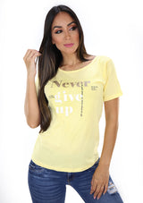 5412 Never Give Up Blusas de Mujer by Scarcha