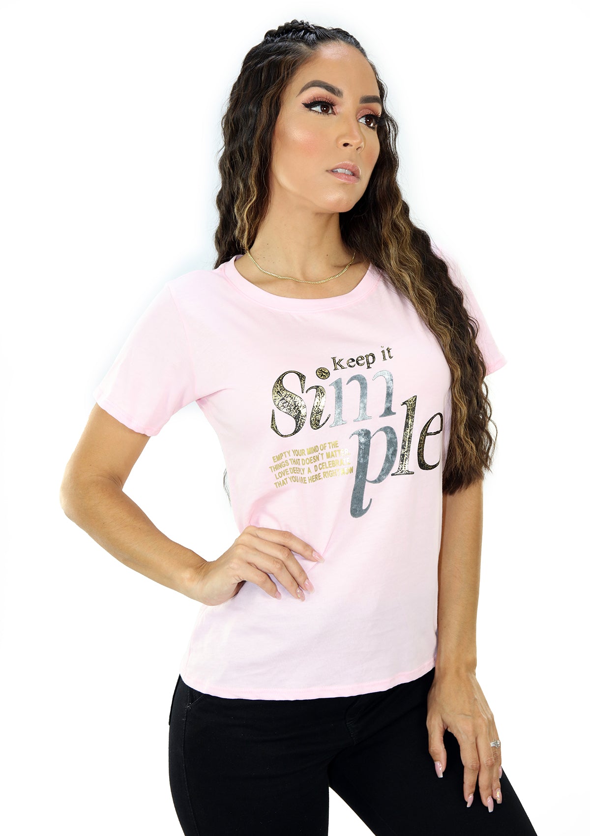 SC-5423 Pink TShirt de Mujer by Scarcha