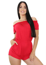 SCHYDZ19C952 Red Romper de Mujer by Scarcha - Pompis Stores