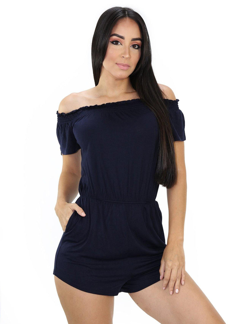 SCHYDZ19C952 Navy Romper de Mujer by Scarcha - Pompis Stores