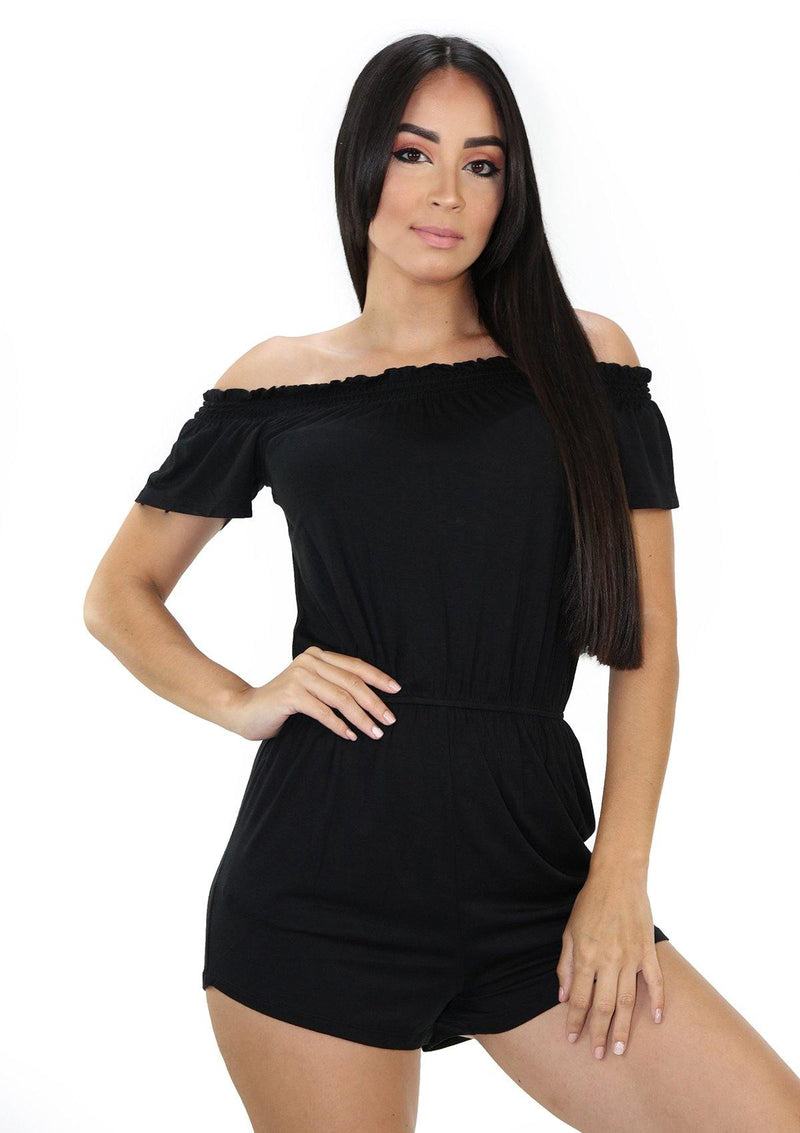 SCHYDZ19C952 Black Romper de Mujer by Scarcha - Pompis Stores
