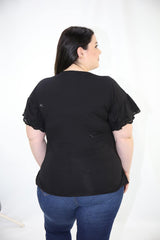 SCINQP700BPL Black Blusa de Mujer by Scarcha - Pompis Stores