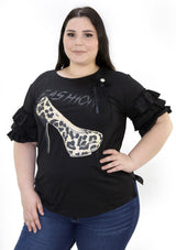 SCINQP701APL Black Blusa de Mujer by Scarcha - Pompis Stores