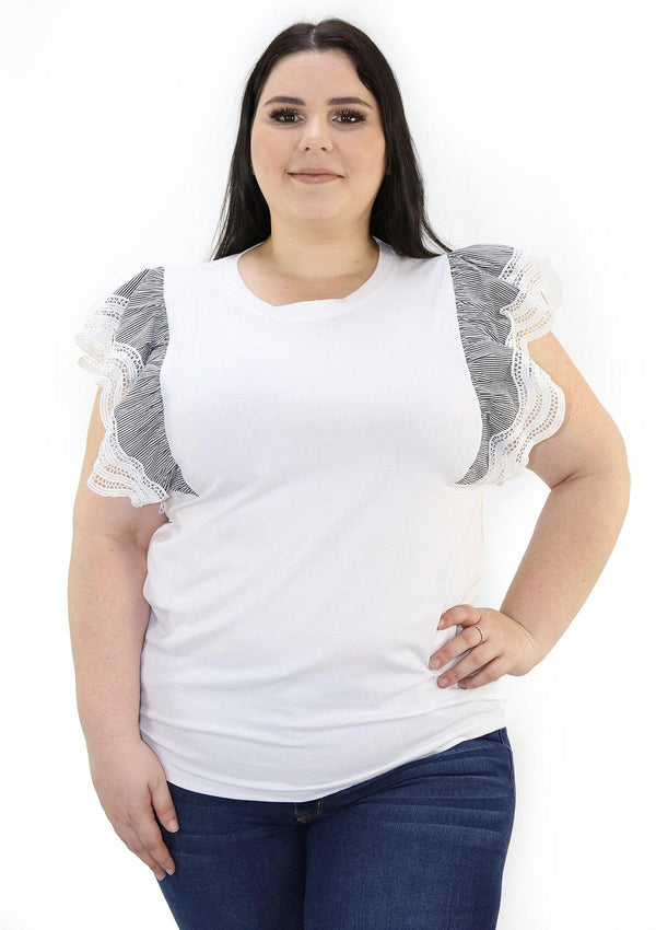 SCINXP168PL White Blusa de Mujer by Scarcha - Pompis Stores