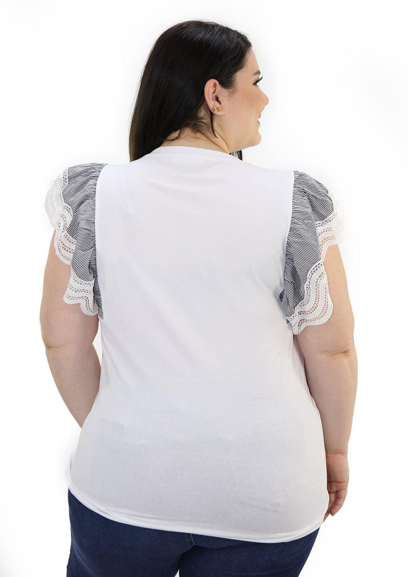 SCINXP168PL White Blusa de Mujer by Scarcha - Pompis Stores