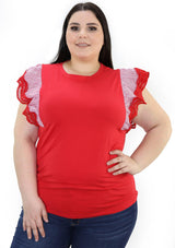 SCINXP168PL Red Blusa de Mujer by Scarcha - Pompis Stores