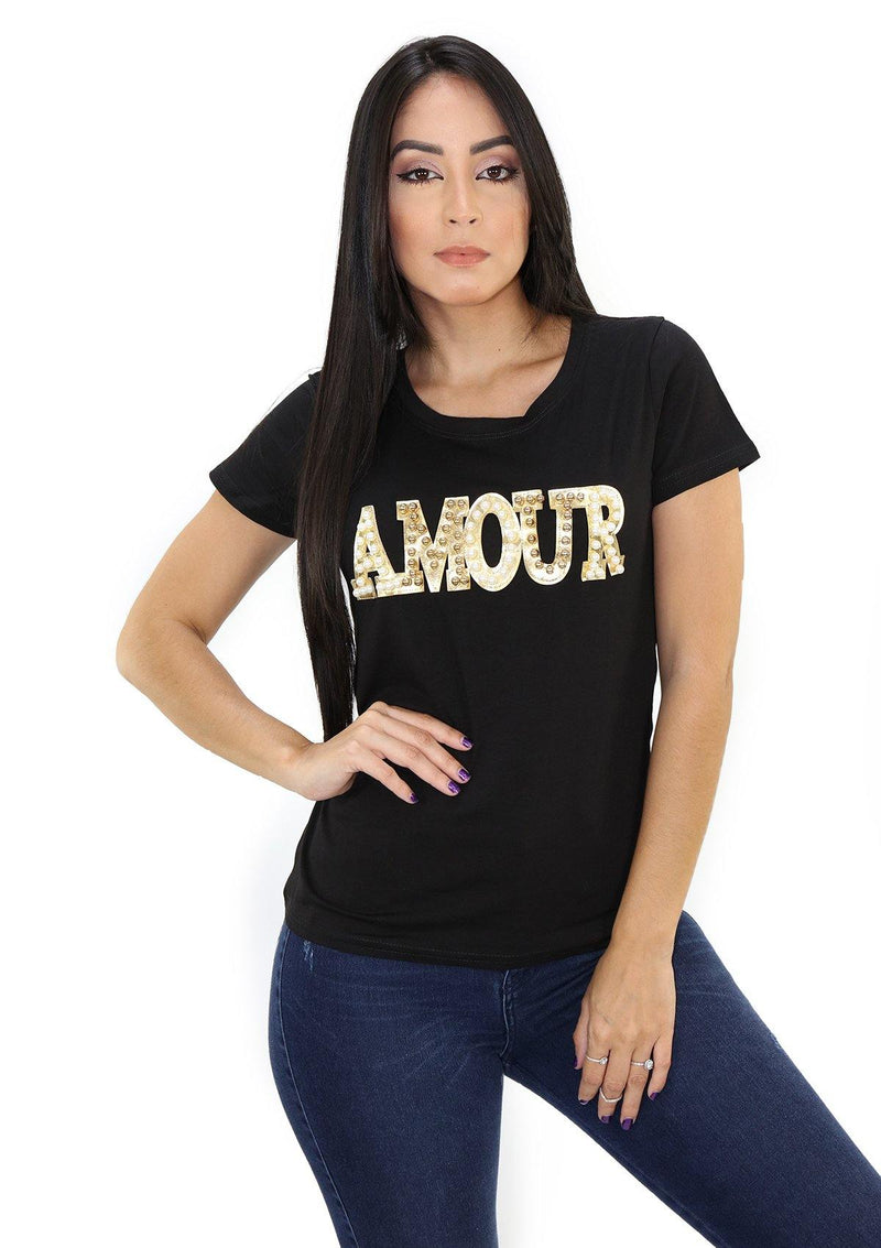 SCLD1751 Black AMOUR Blusa de Mujer by Scarcha - Pompis Stores