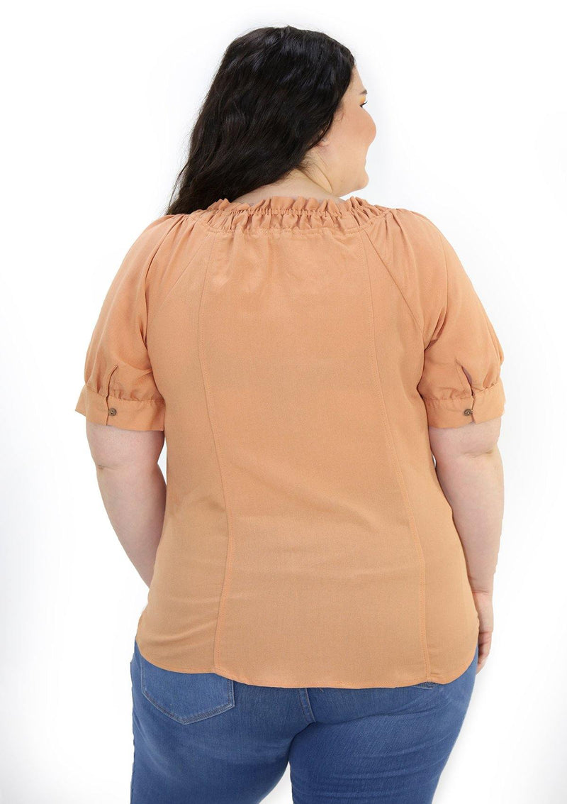 SCMIPTB5350 Brown Blusa de Mujer by Scarcha - Pompis Stores