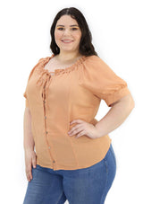 SCMIPTB5350 Brown Blusa de Mujer by Scarcha - Pompis Stores