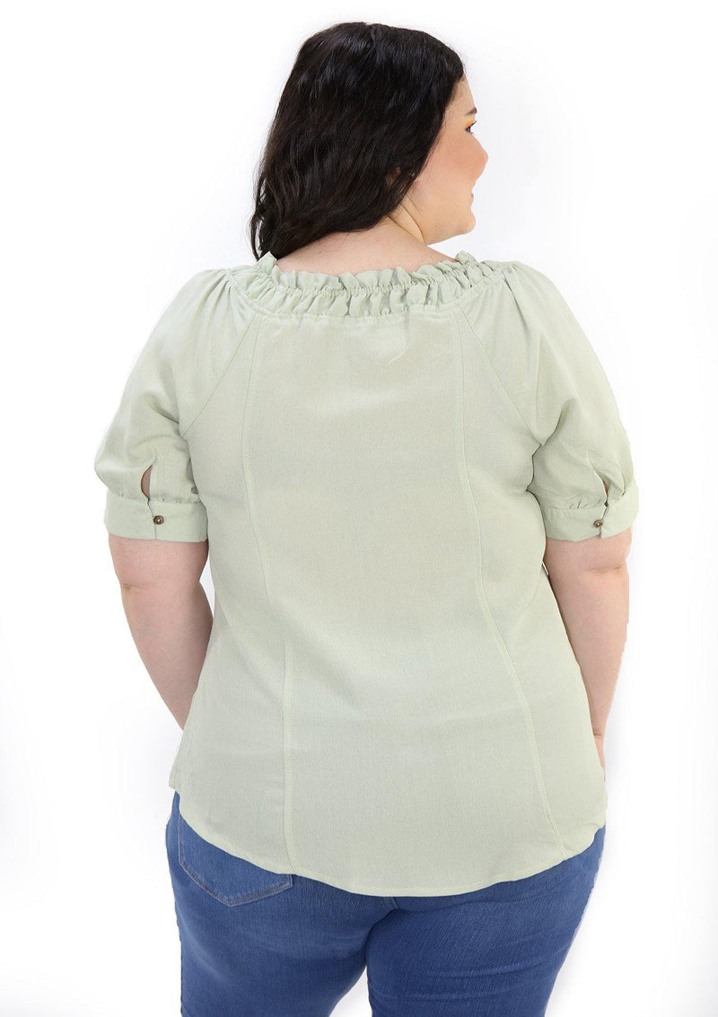 SCMIPTB5350 Green Blusa de Mujer by Scarcha - Pompis Stores