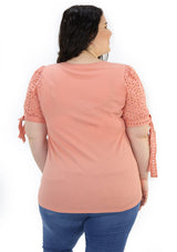 SCMIPTB5414 Plus Peach Blusa de Mujer by Scarcha - Pompis Stores