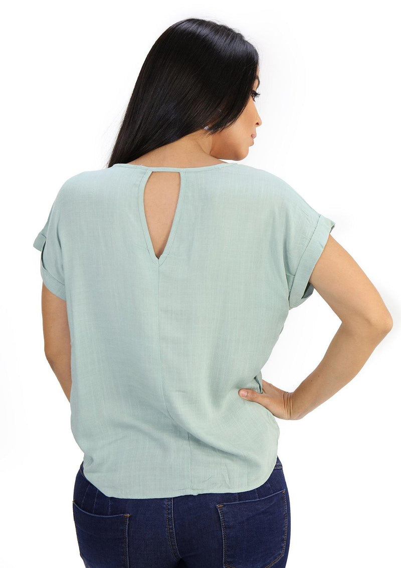 SCMITB4456 Green Blusa de Mujer by Scarcha - Pompis Stores